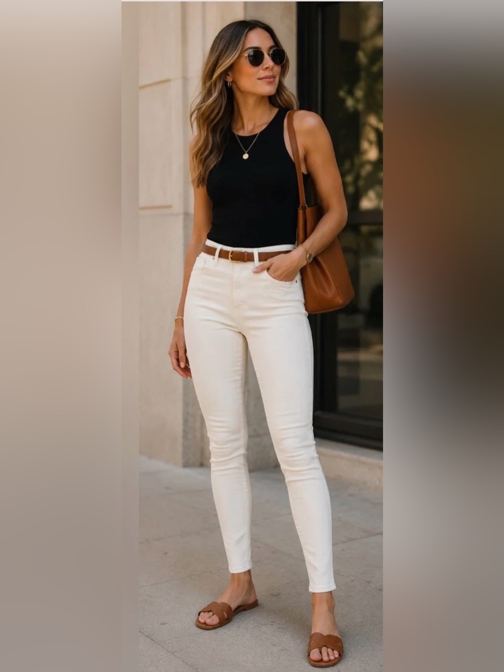 Universal Thread Cream High-Rise Skinny Jeans